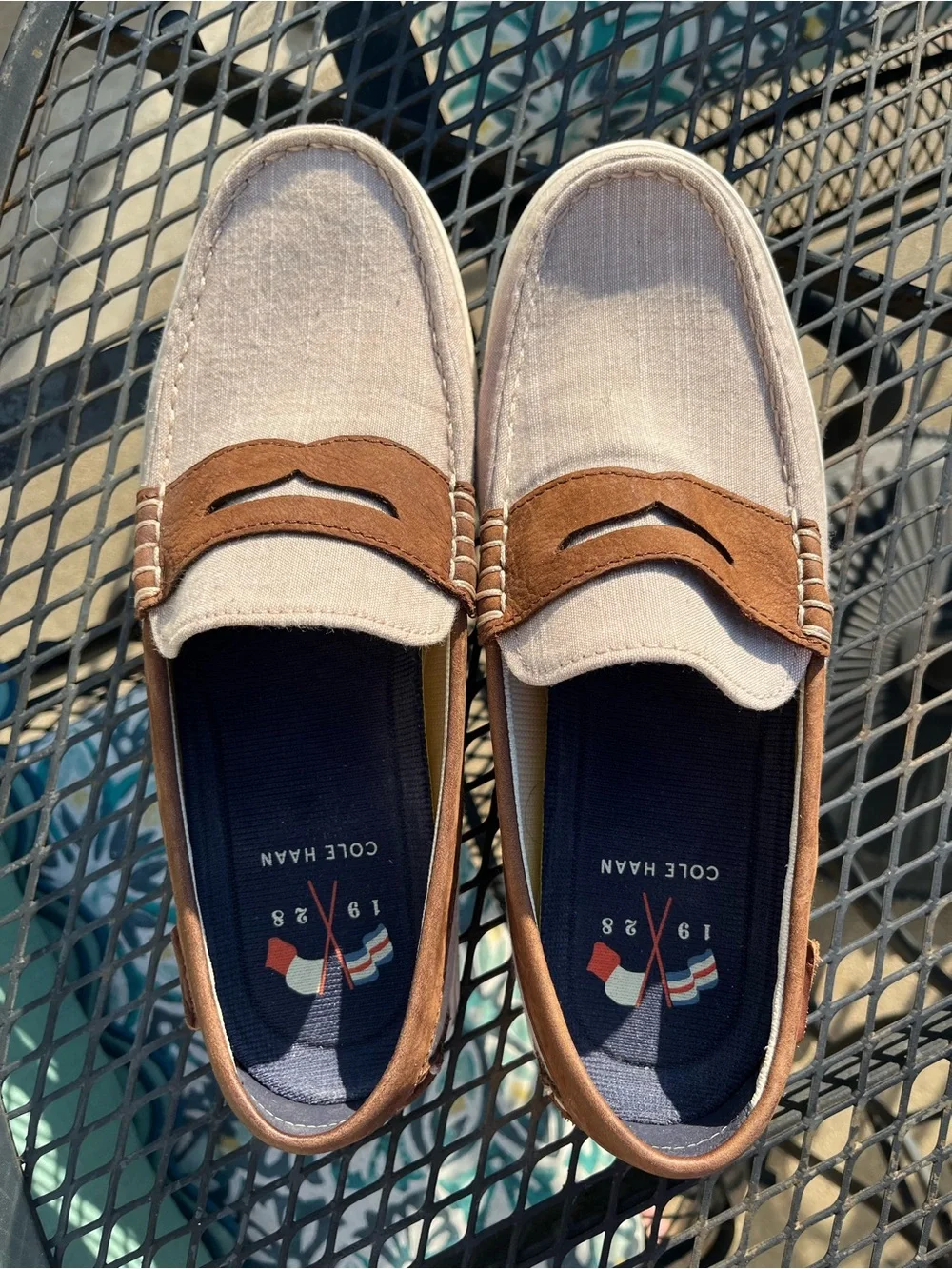 Cole Haan Canvas/Leather Loafers